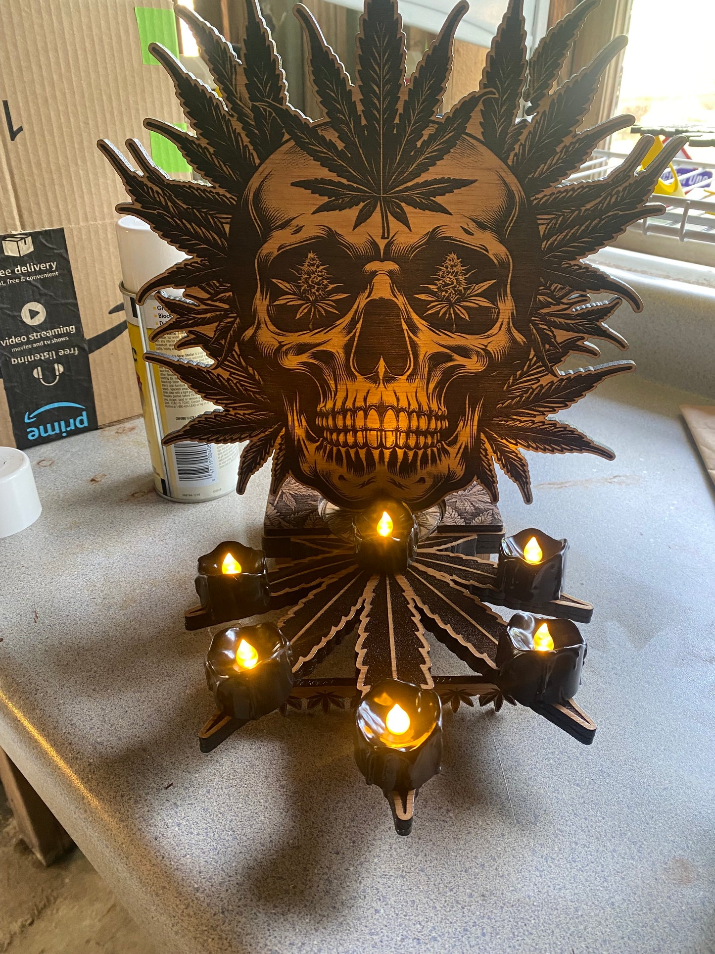 Halloween themed decoration stand